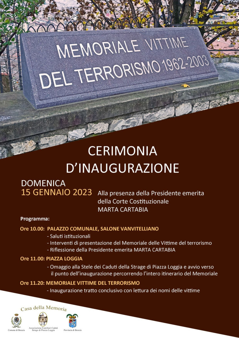 Inaugurazione Ultimo tratto Memoriale Vittime